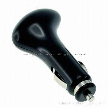 Promotional Mini Car Charger, Can Charge for iPhone/iPad/HTC with 12 to 24V DC Input